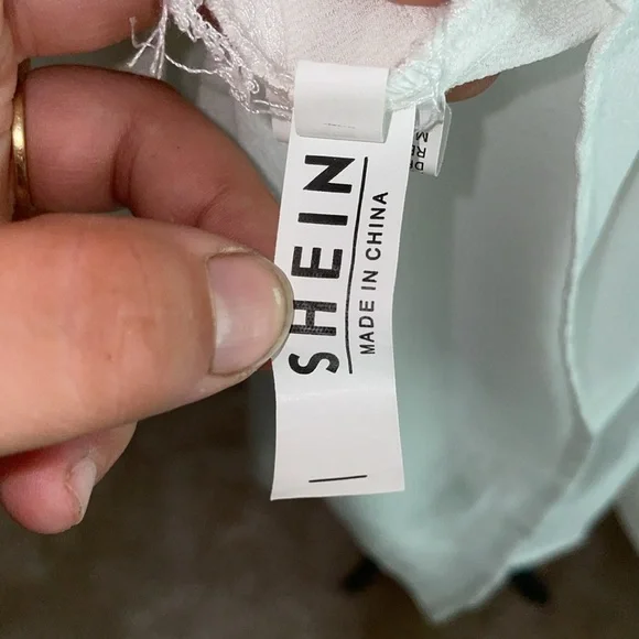 SHEIN white dress mini dress western wedding bridal dress size medium light - Picture 8 of 8